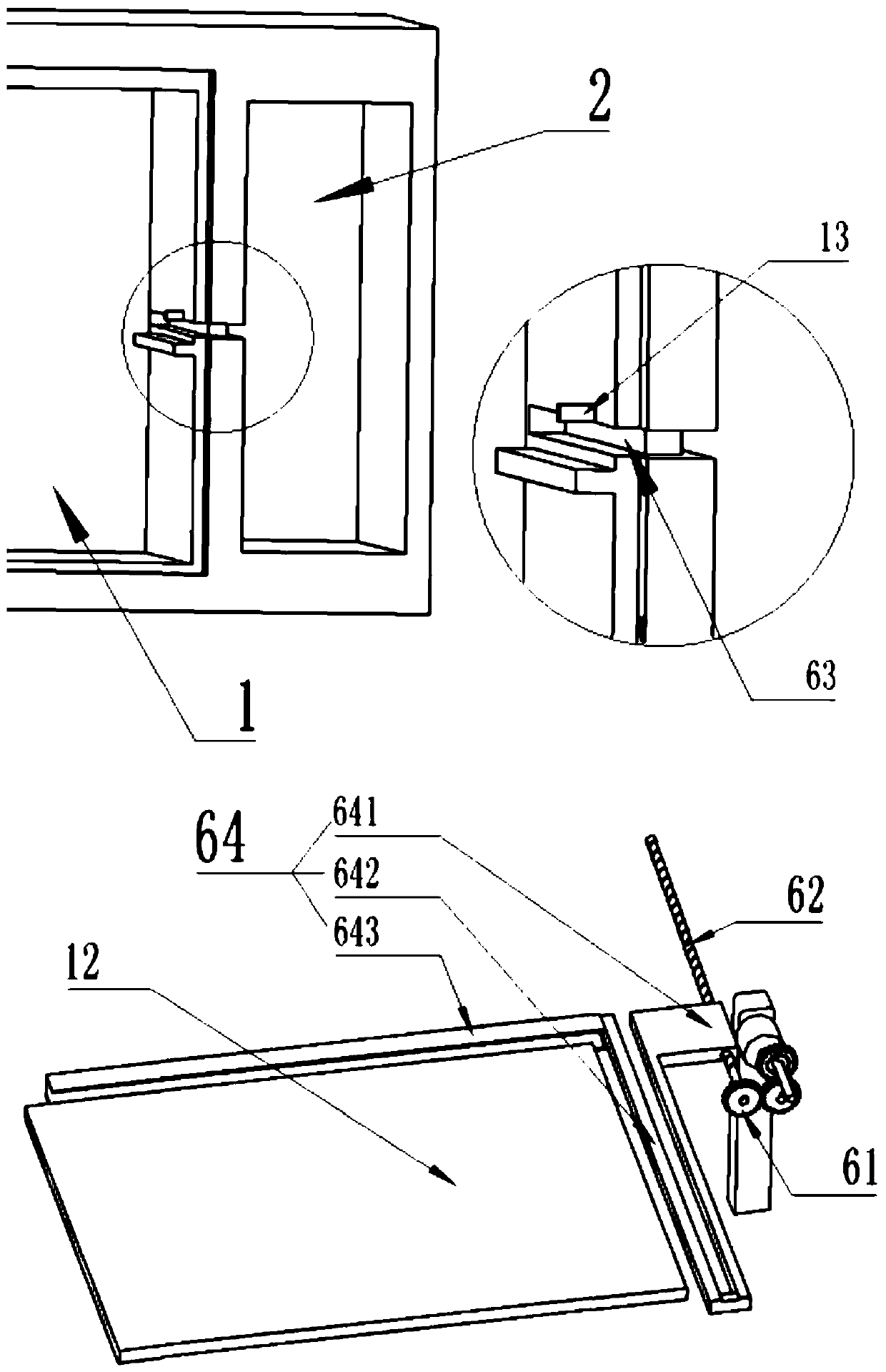 Cam electric door opening device