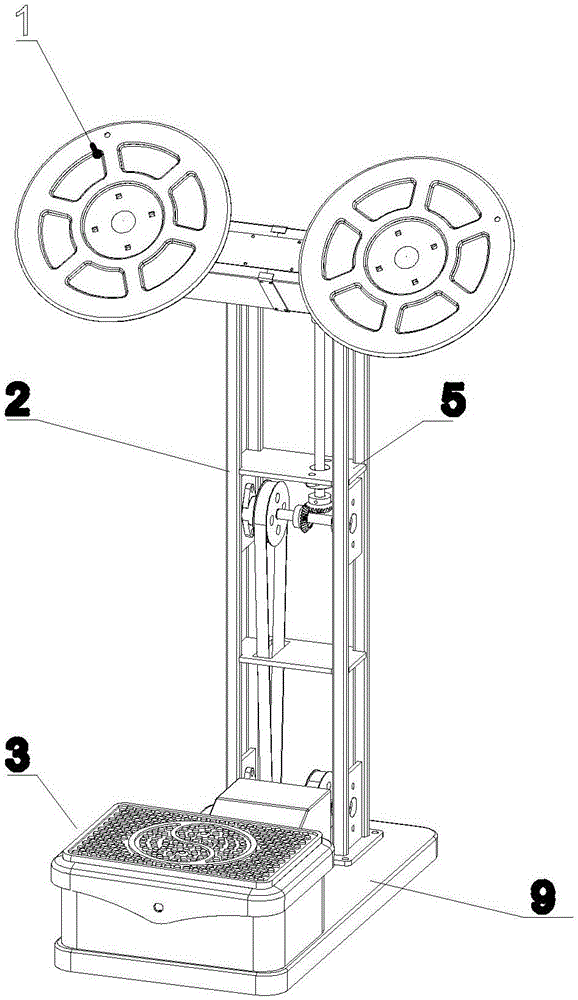 Hand rocking rotating disc vibration combined massager