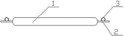 LED (Light Emitting Diode) lamp bulb light strip connecting portion structure and LED lamp bulb light strip and conducting wire connection method