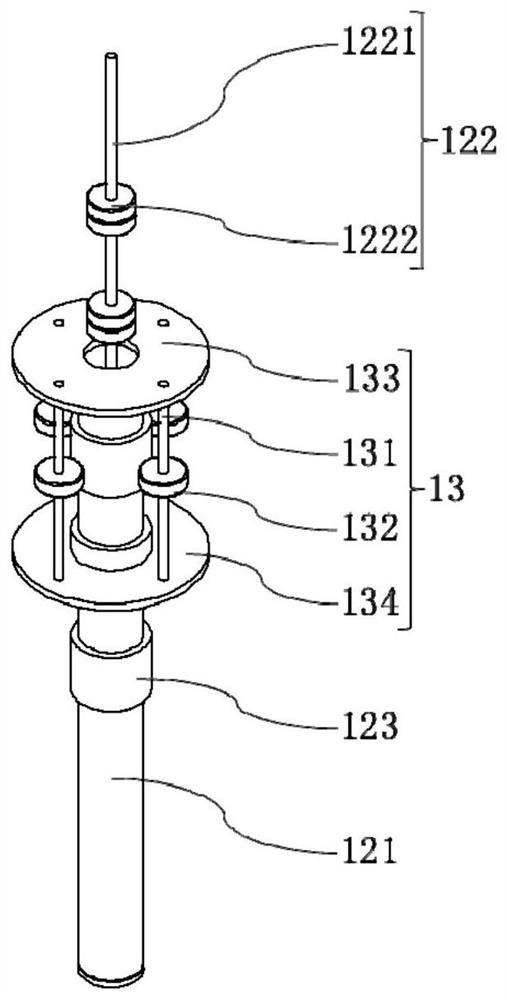 Multi-stable electromagnetic wave energy absorbing unit and parallel wave energy absorber