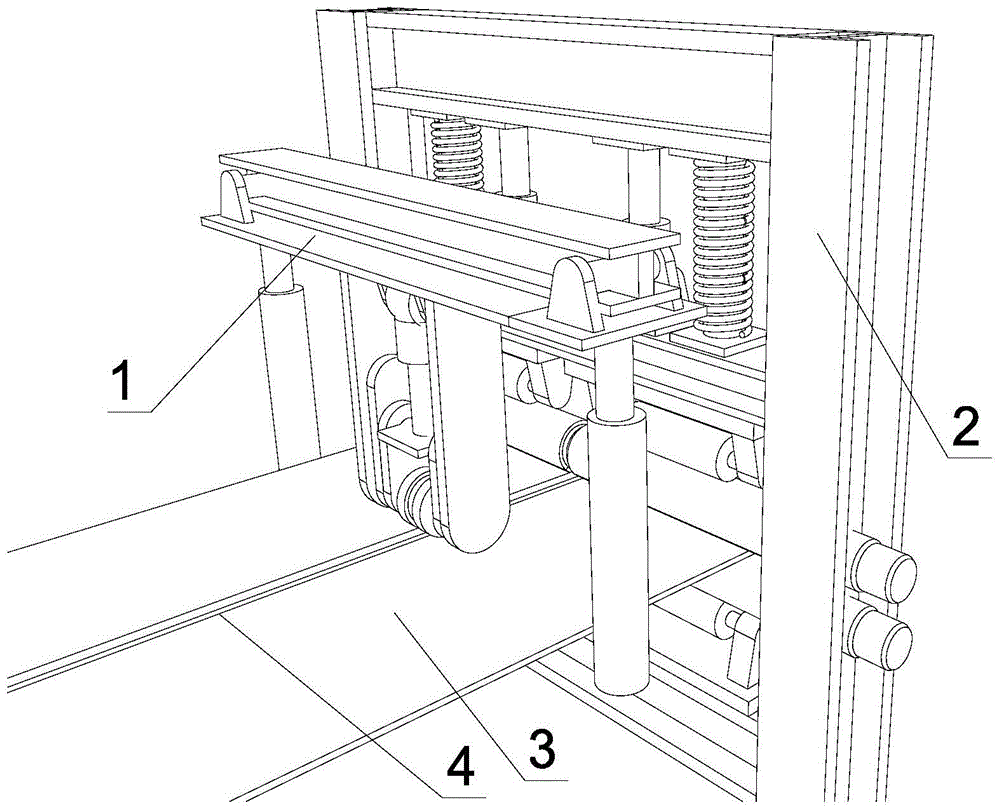 A positioning and feeding device for welding plate feeding roller