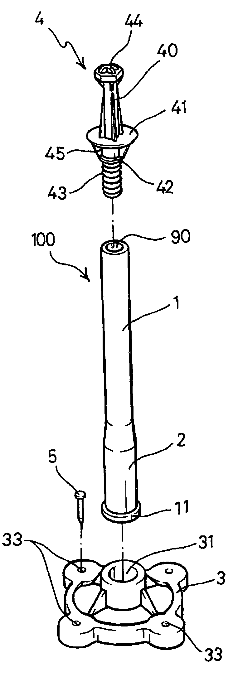 Levelling rod for building construction