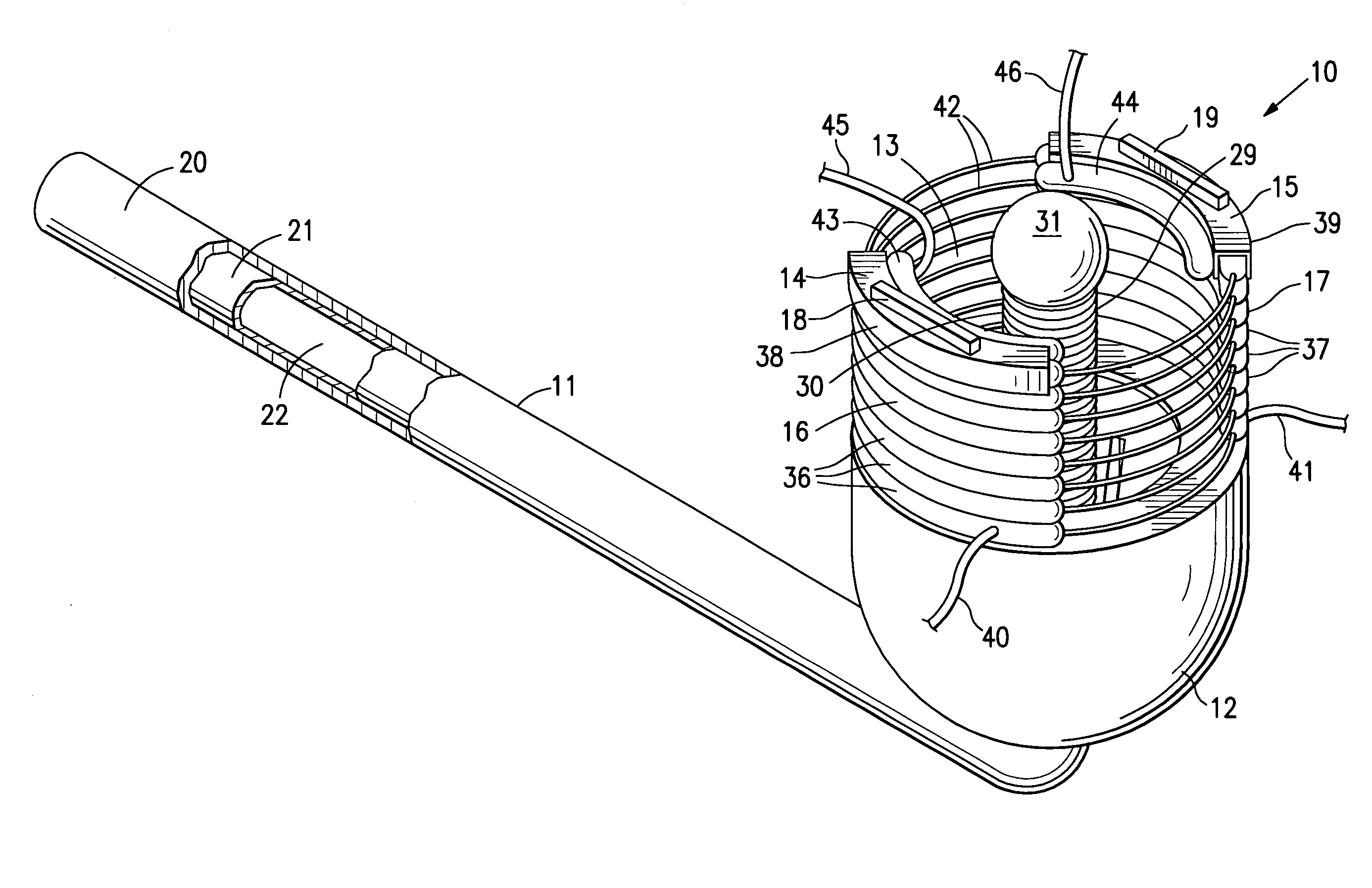 Uterine artery occlusion device with cervical receptacle