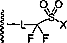 Perfluoro sulfonyl halides and related species as polymer support modifiers