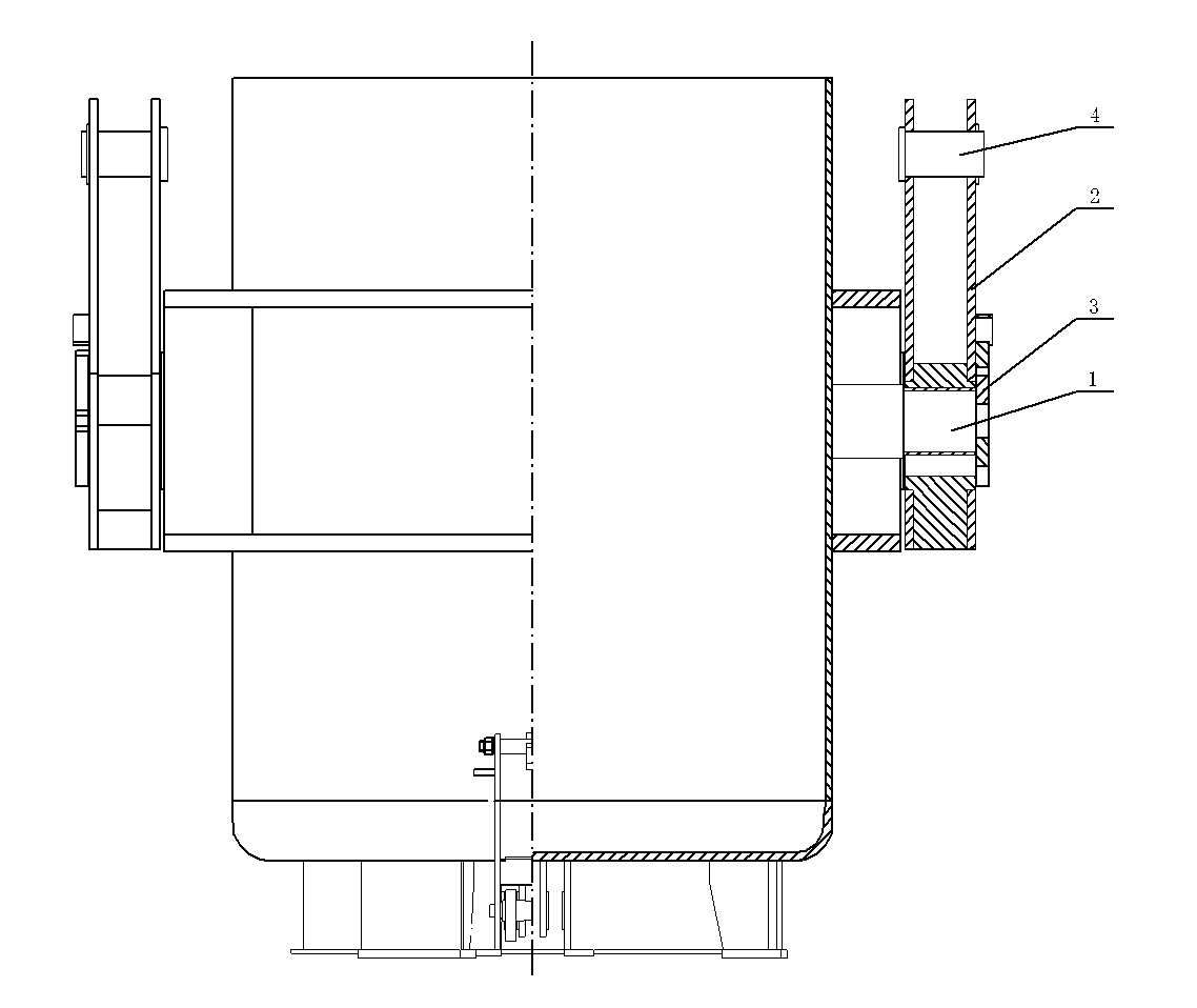 Hoisting structure of steel ladle