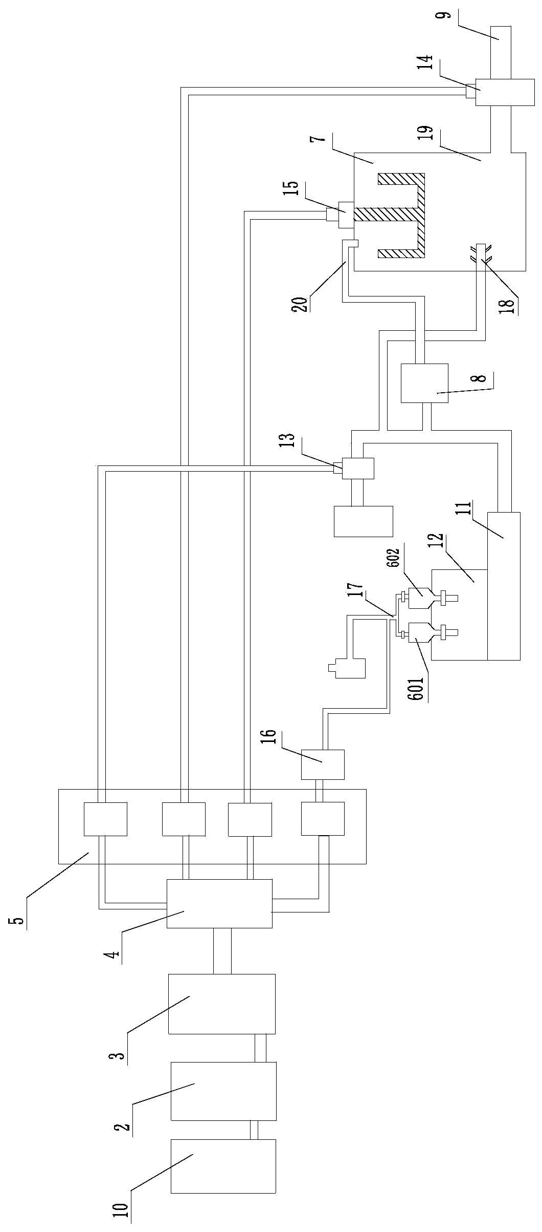 Fracturing fluid blending device