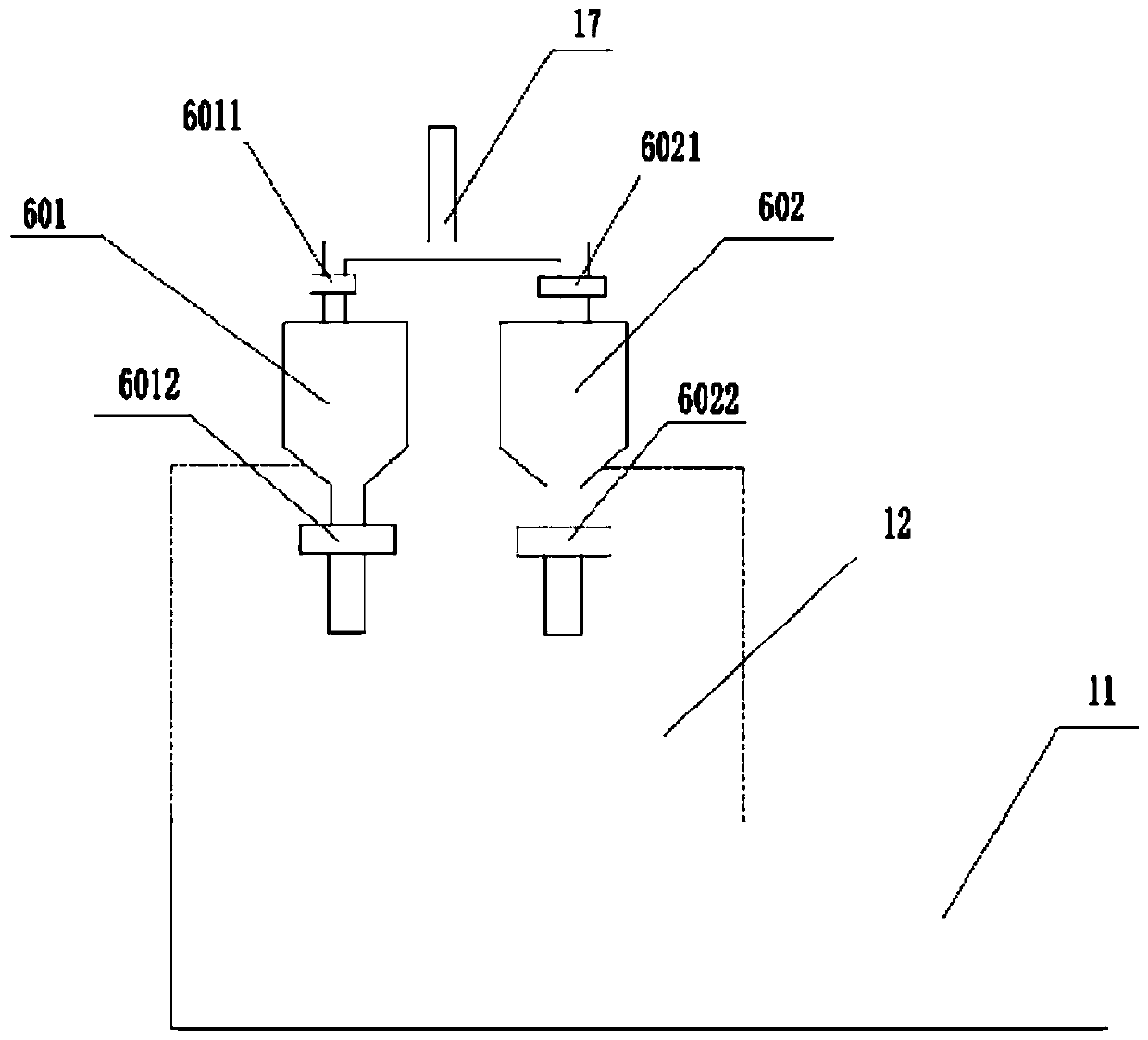 Fracturing fluid blending device