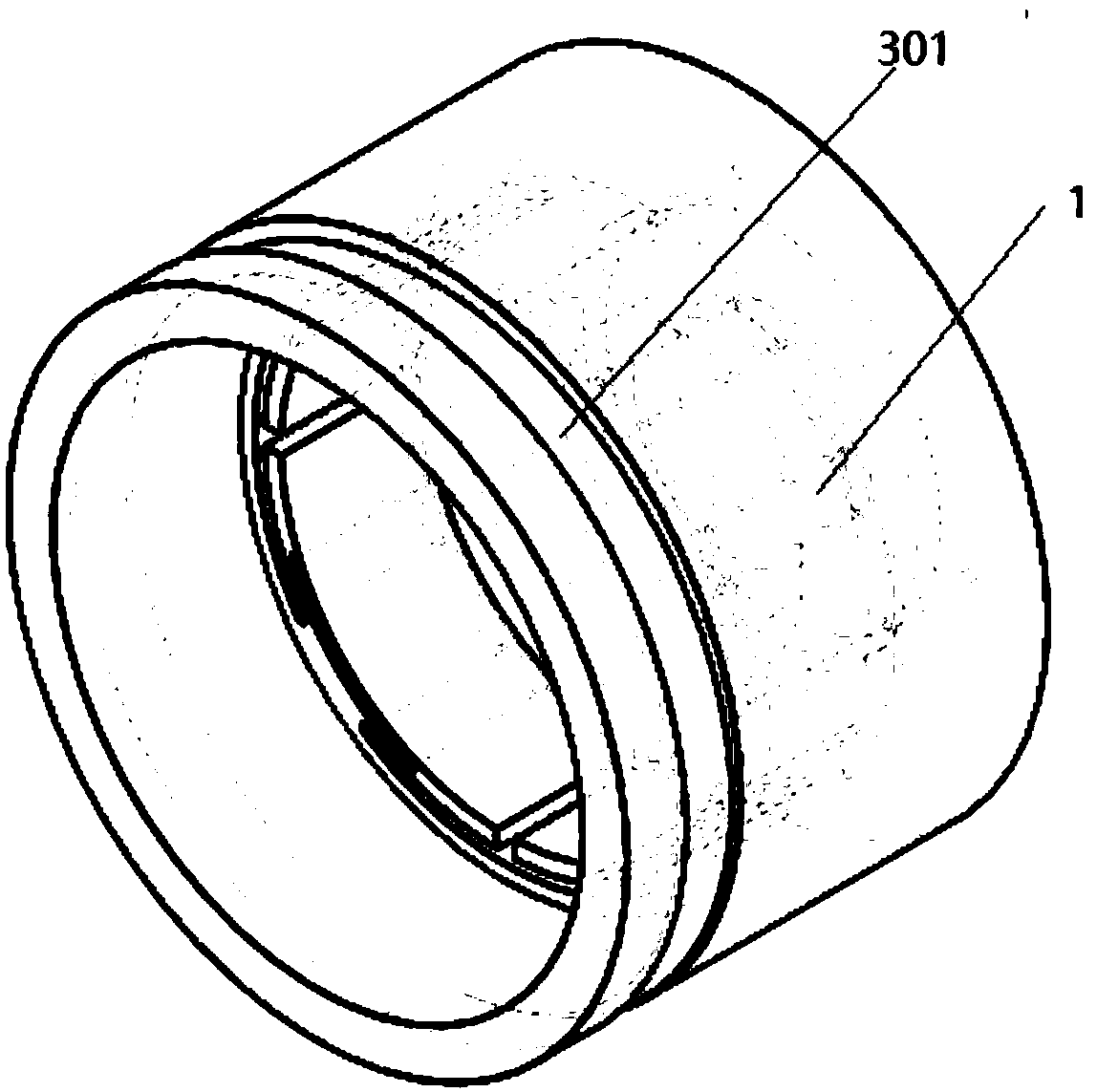 Short-cylinder harmonic reducer with gap compensation function