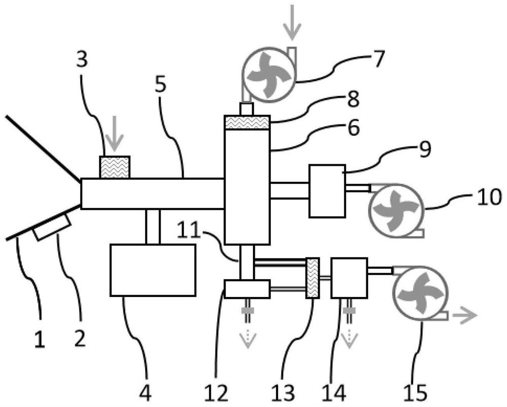 Non-invasive system and method for simultaneously collecting aerosol and gas exhaled by human body