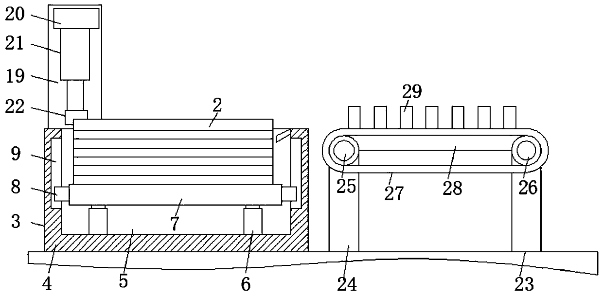 Feeding mechanism used for welding of plates of engineering machine