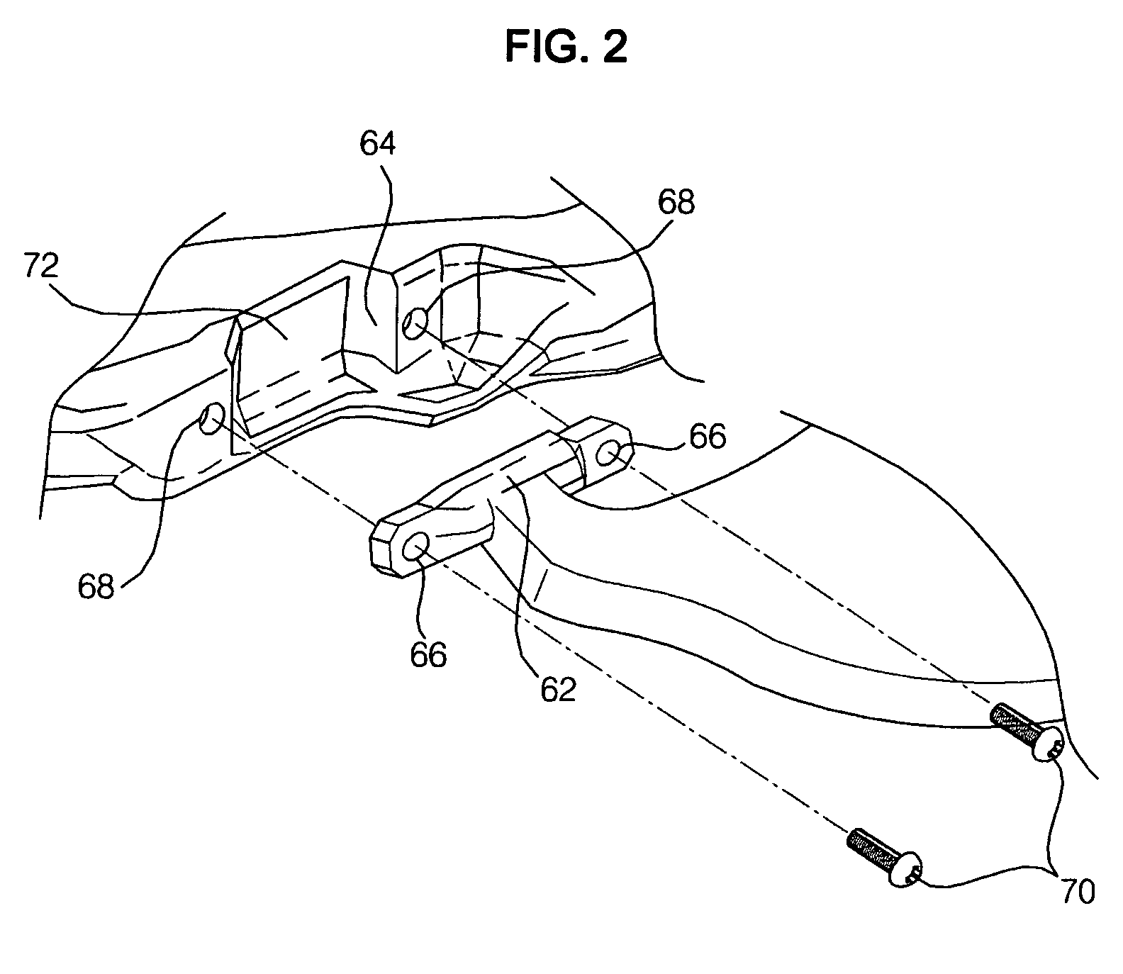 Lower arm mounting structure of vehicle suspension