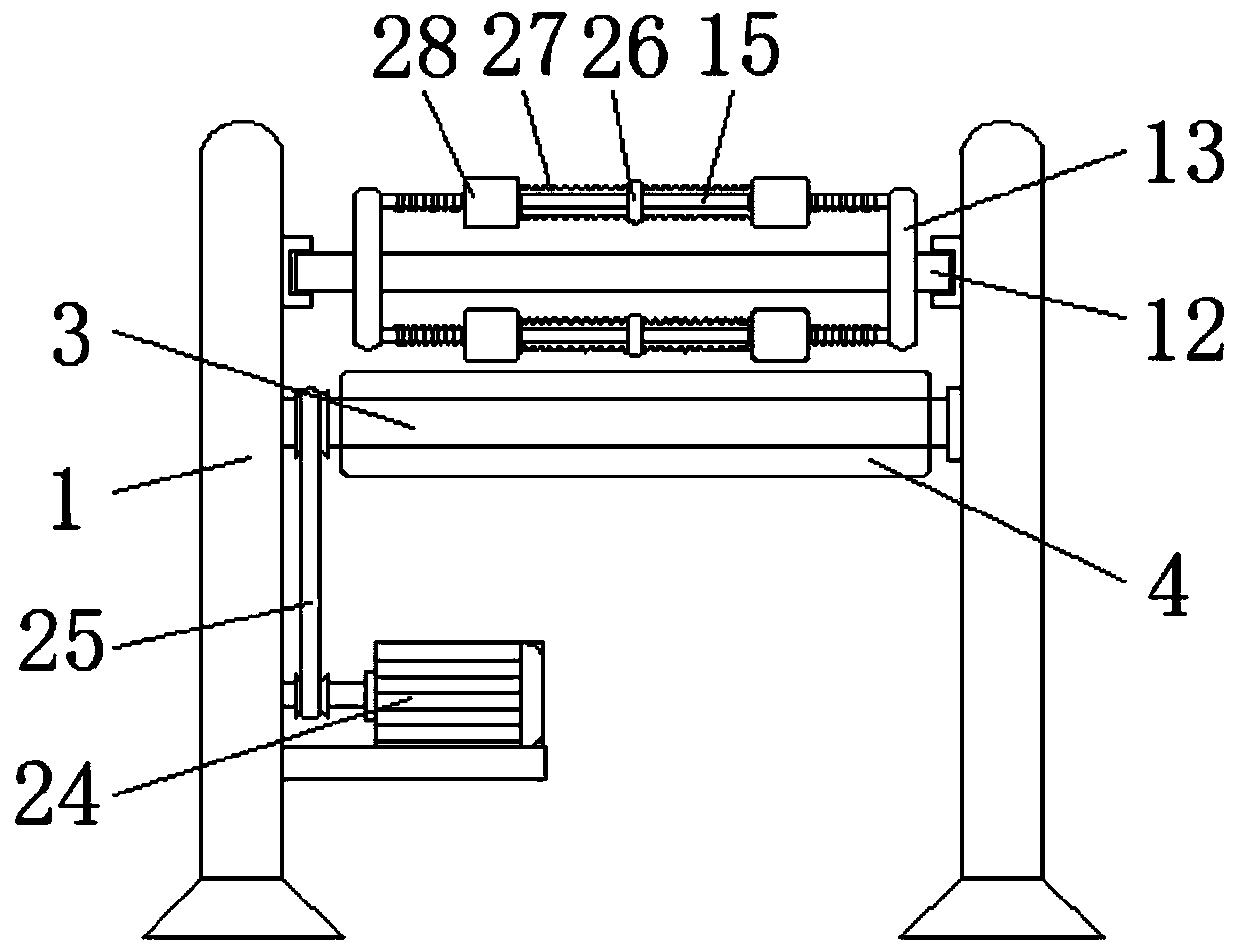 A flattening device for processing fresh-keeping bags with anti-wrinkle and disinfection function