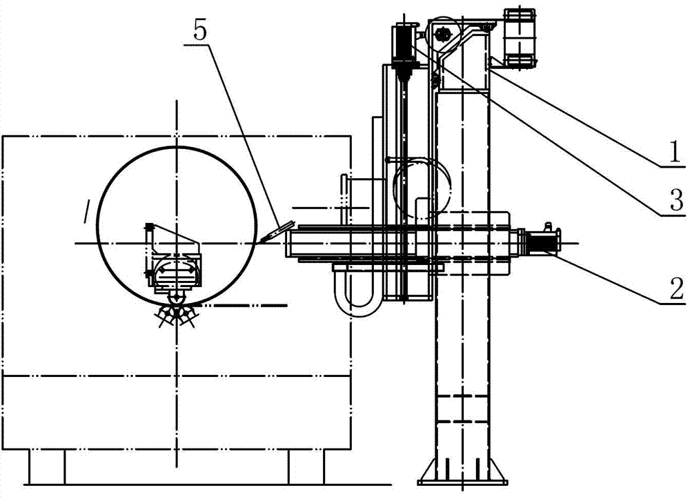 Mechanical tool for welding outer wall of spiral aluminum tube