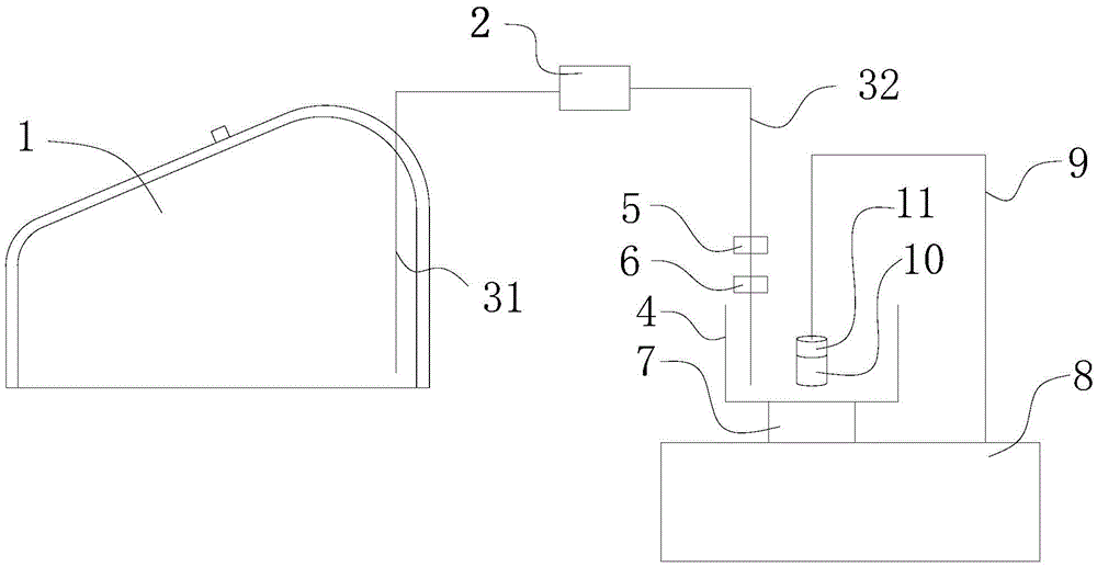 Speed reducer lubricating oil detecting device and using method thereof