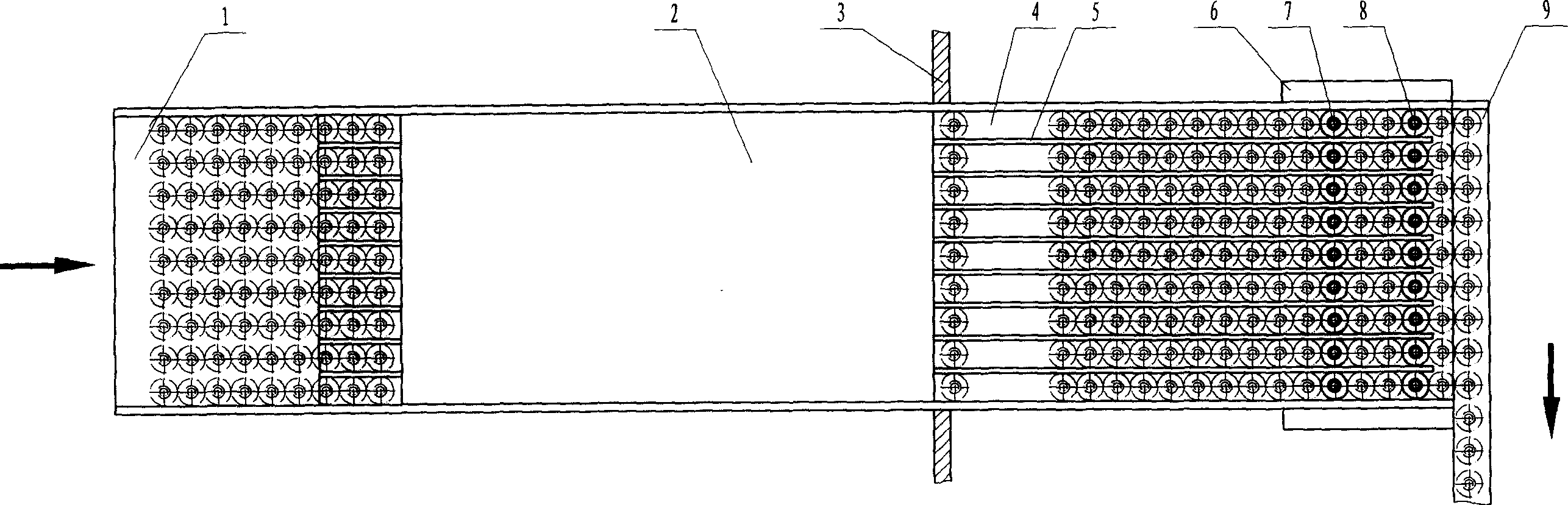 Cleaning, filling and plugging device for glass bottle or similar container