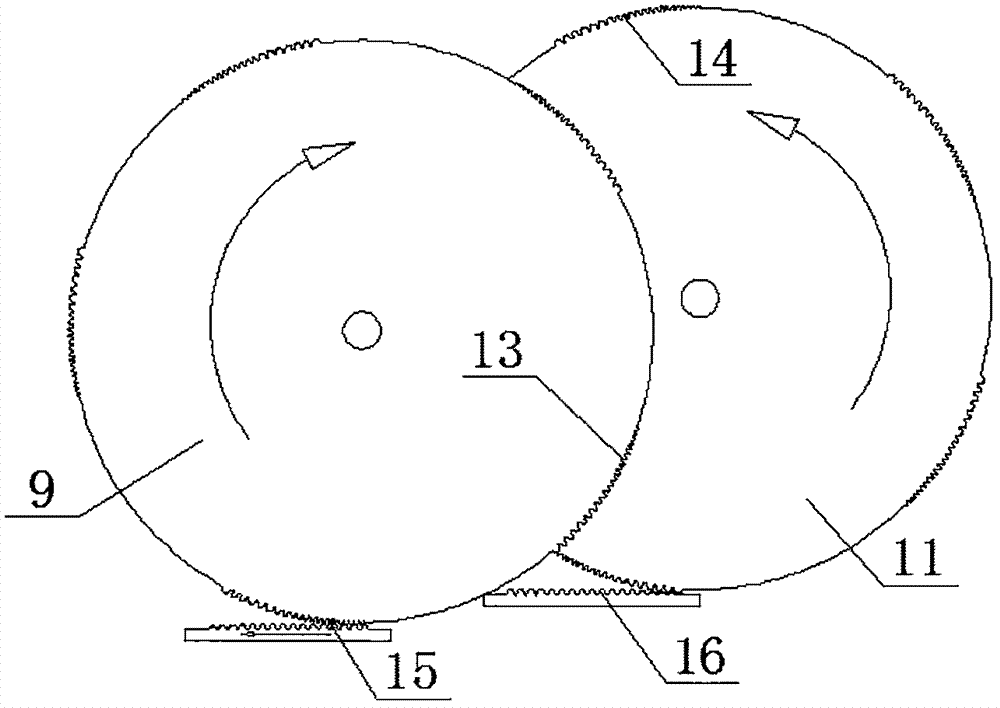 Push-rod five-oscillating-tooth transmission oppositely-arranged double-cylinder internal combustion engine