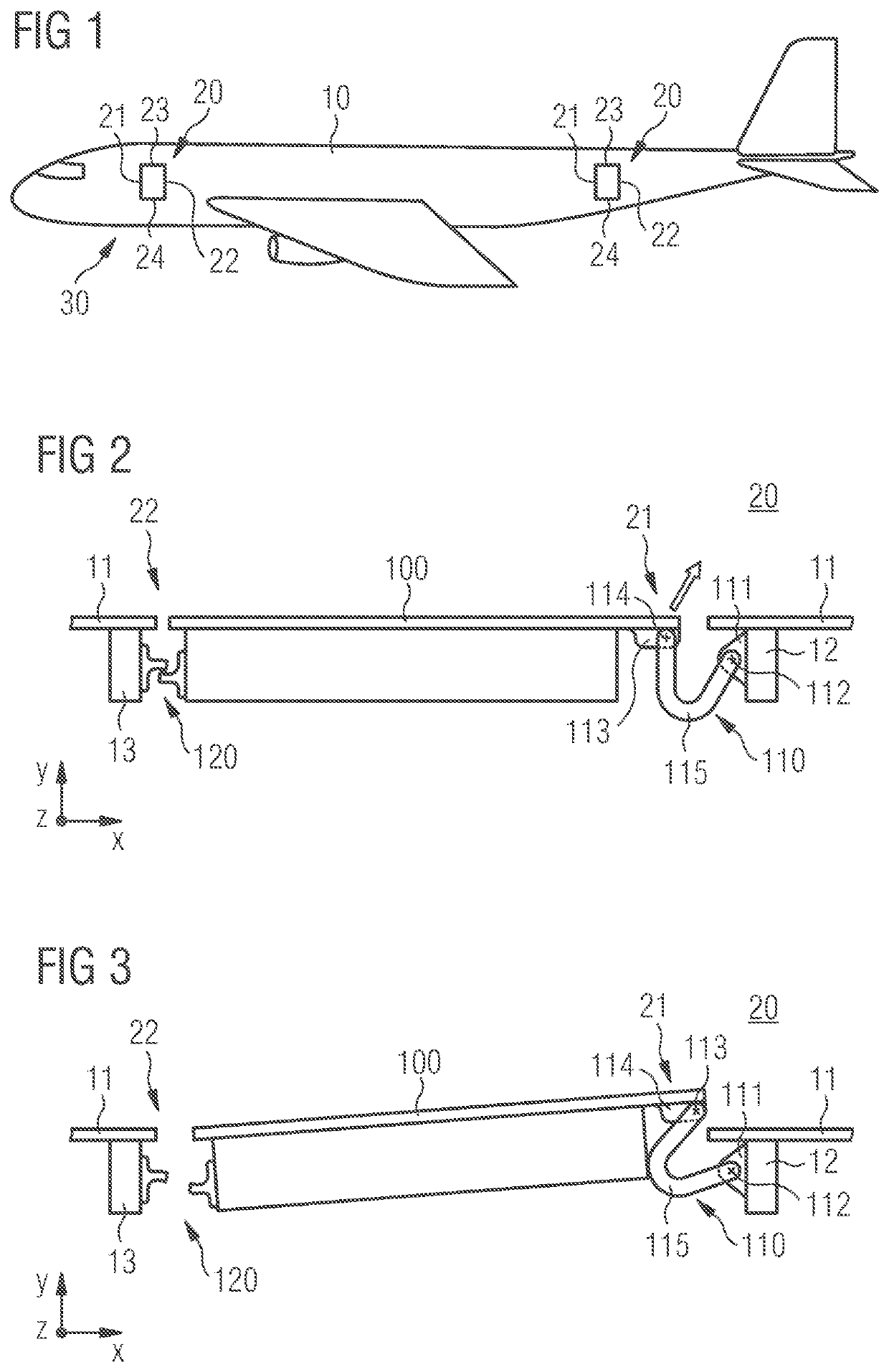 Aircraft door, aircraft region and aircraft with an aircraft door