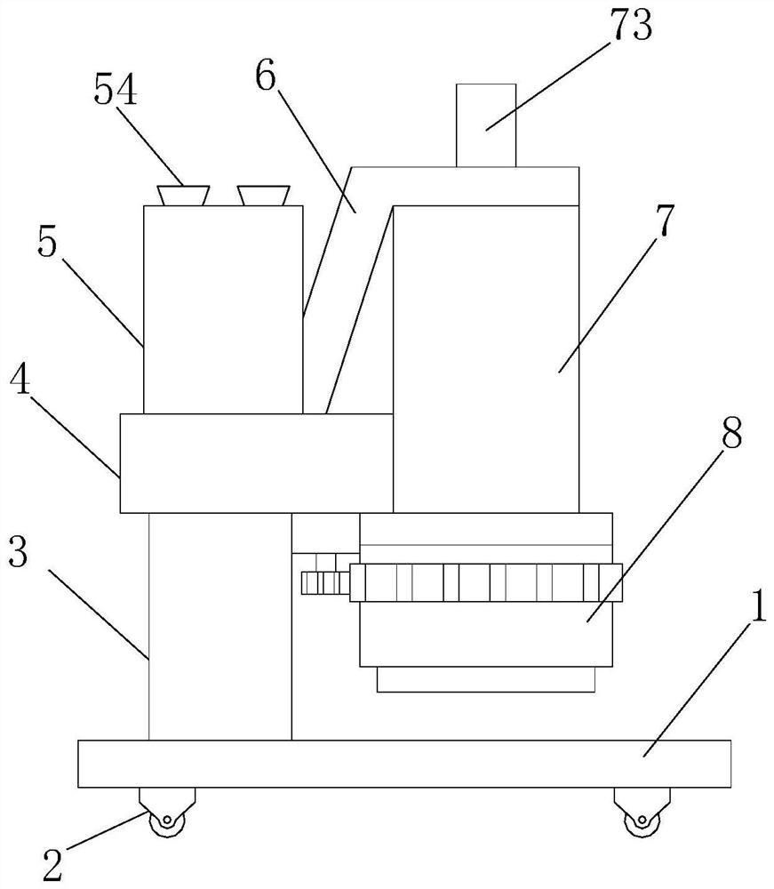 Large mechanical mixing device for construction site