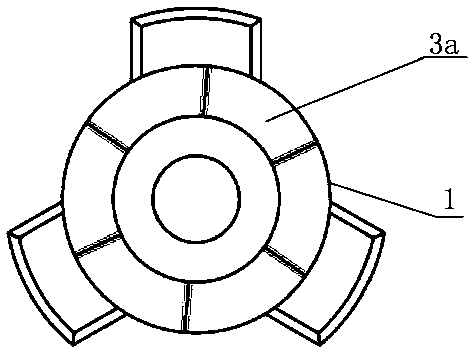 Coaxial vibration gear used for vibration drug supply unit of reservoir-type dry powder inhalation drug supply device