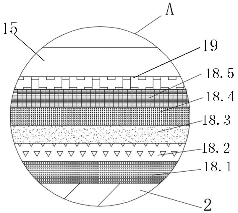 Multi-ribbed floor structure convenient for rainwater utilization and construction method of multi-ribbed floor structure