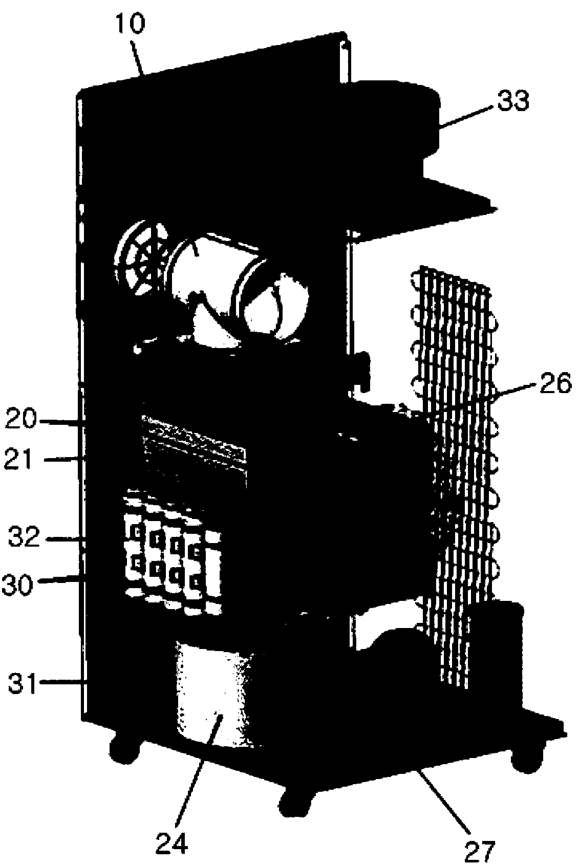 High-efficiency air water system for tropical climate