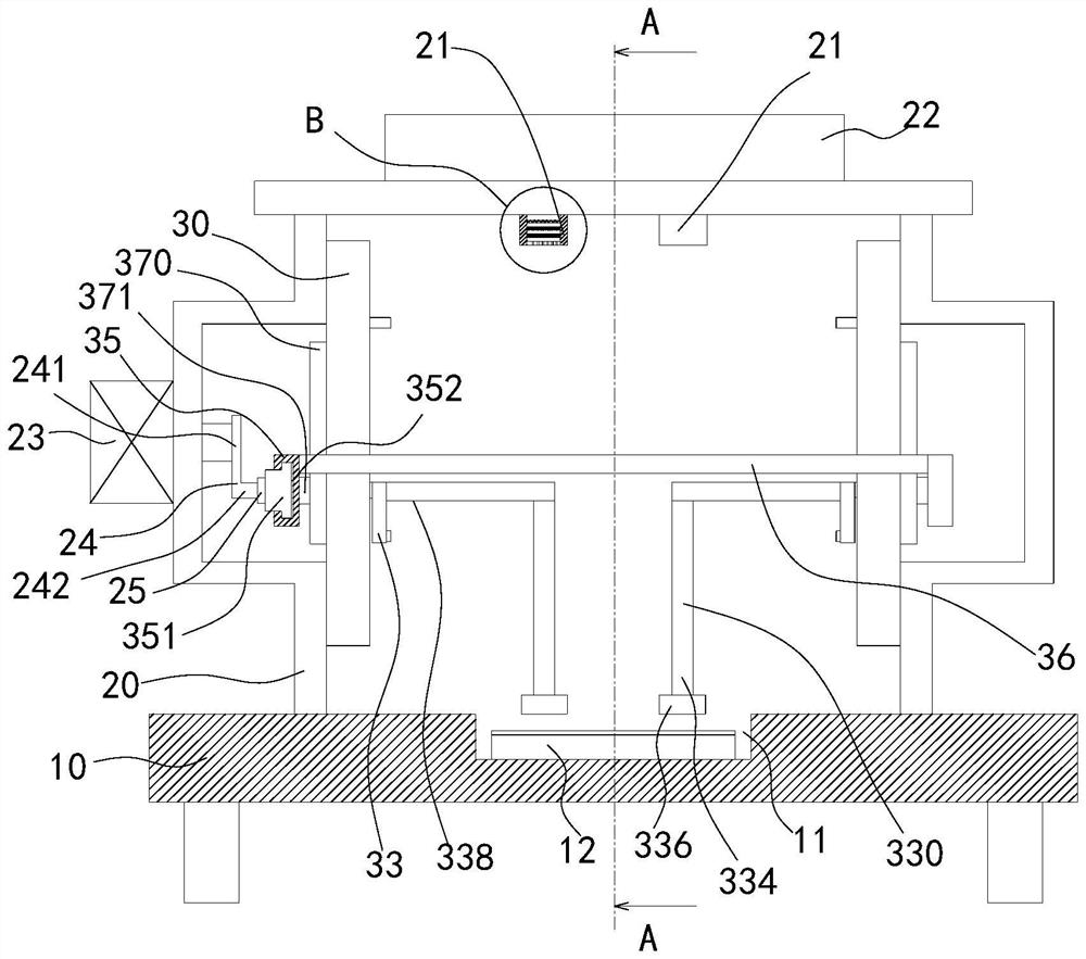 Glue taking device and production equipment