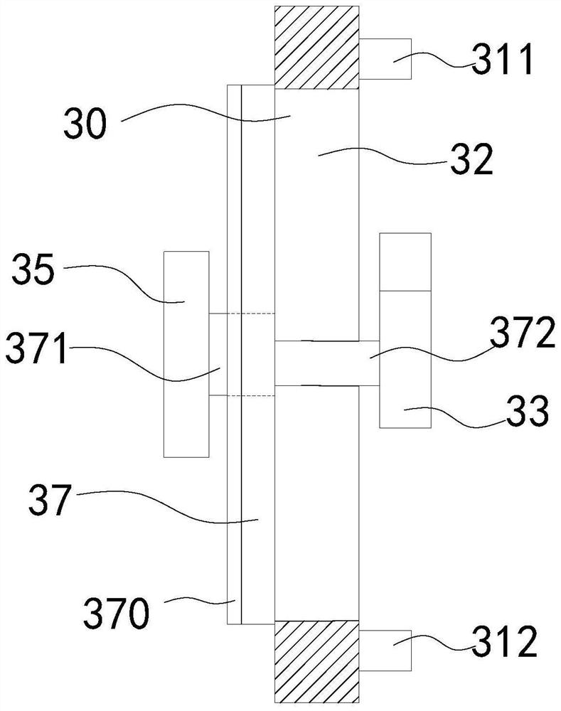 Glue taking device and production equipment