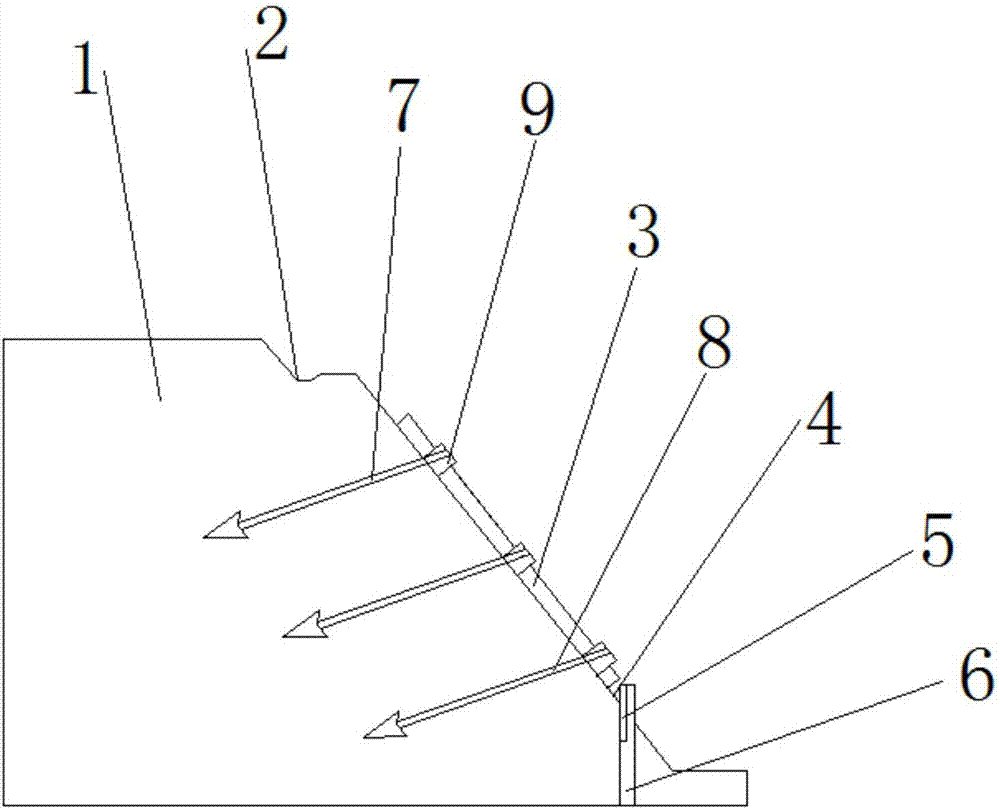 Protective device for slope of water conservancy and hydroelectric project