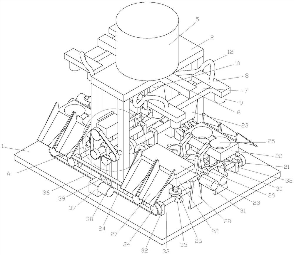 Automatic cake baking device