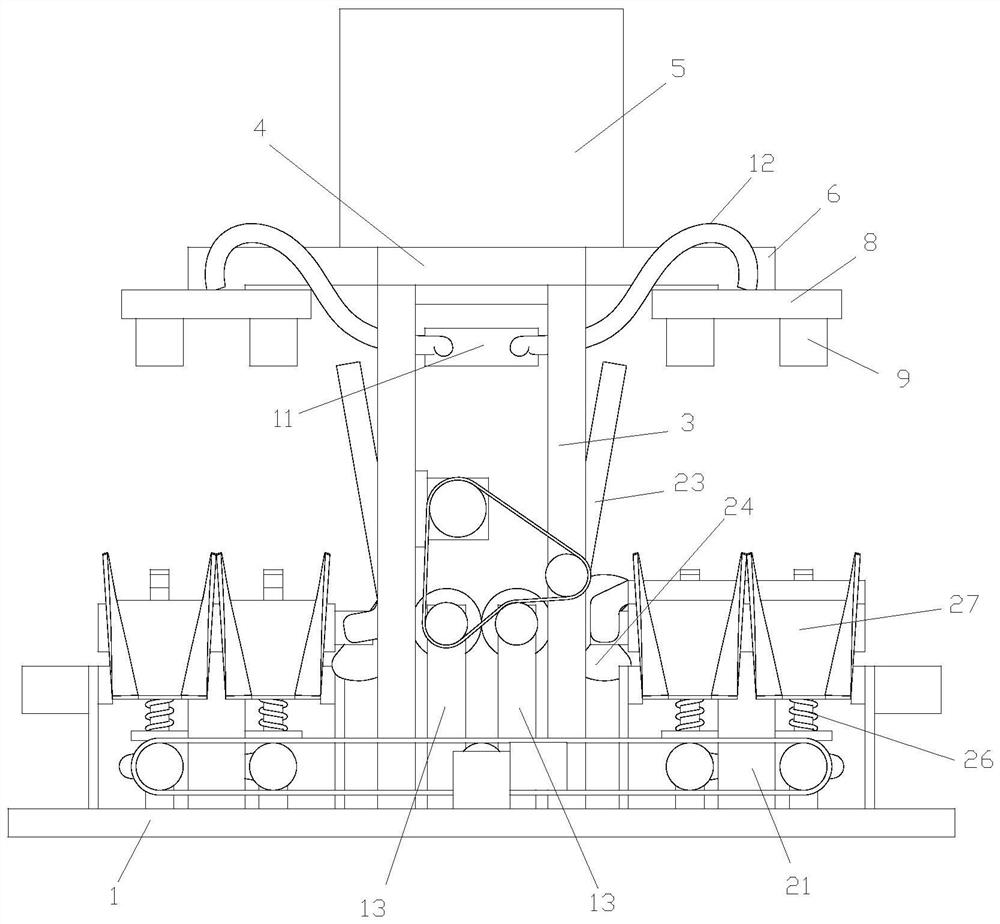 Automatic cake baking device