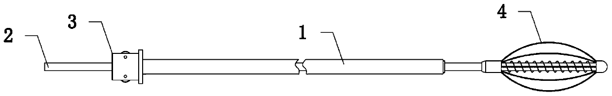 Cerebral nerve vessel thrombus taking-out device