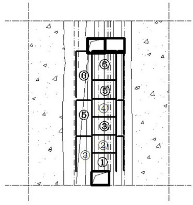 Method for increasing single blasting groove broaching height of VCR mining method