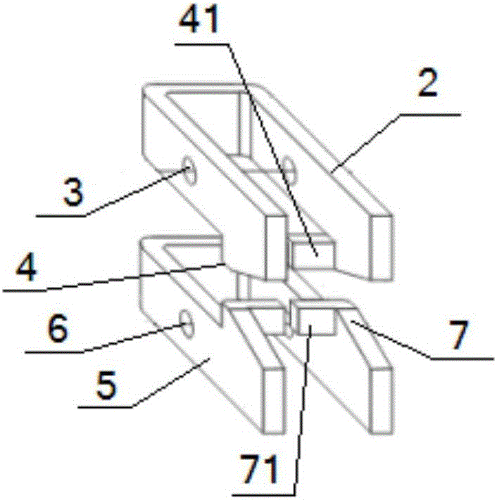 Back-bolt type self-locking dry-hanging connecting piece for stone curtain wall