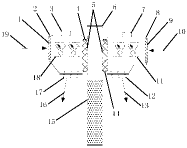 Double-layer air curtain system for refrigeration storage