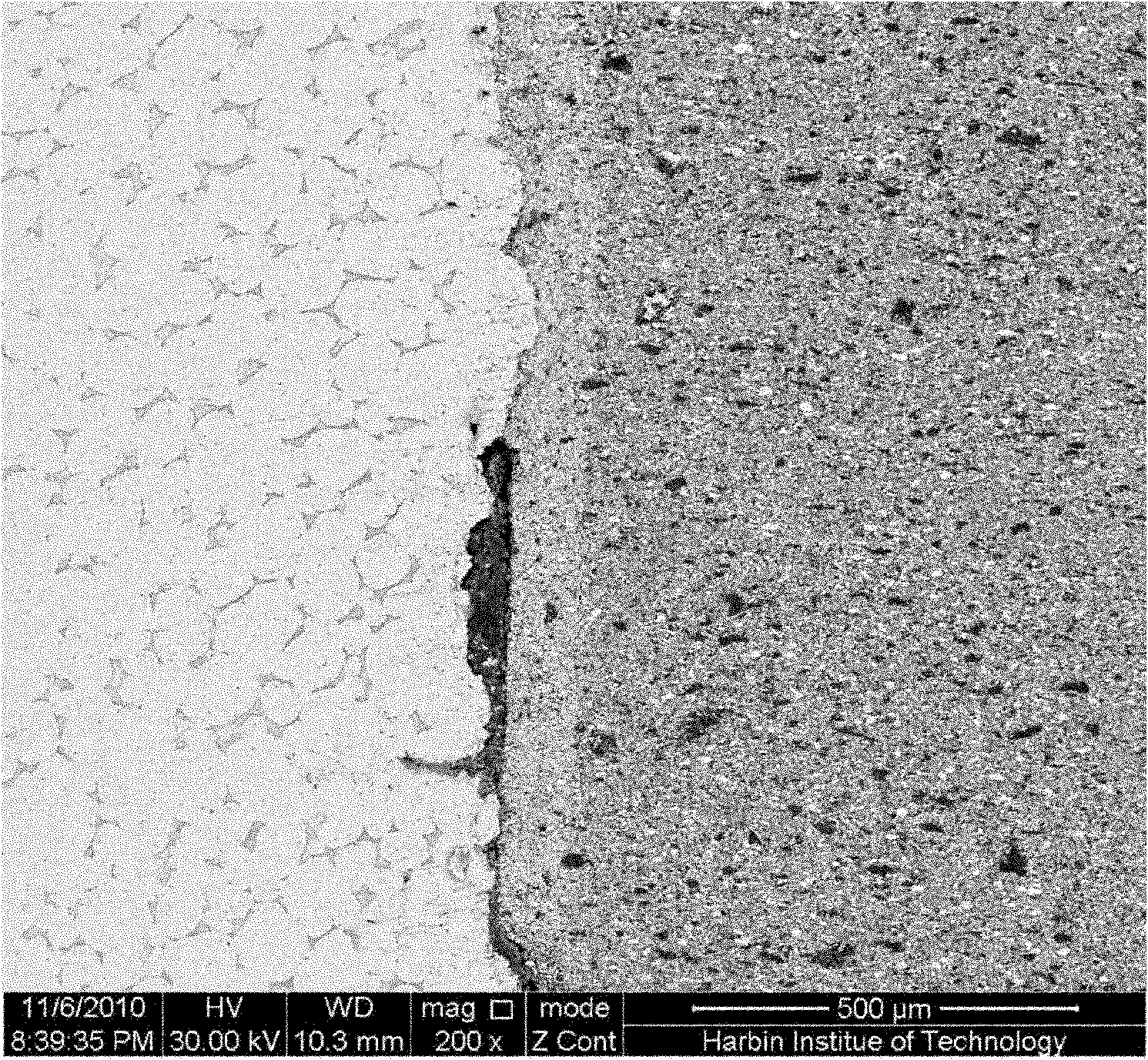 Ceramic composite material for thin-strip casting side sealing plate and preparation method thereof