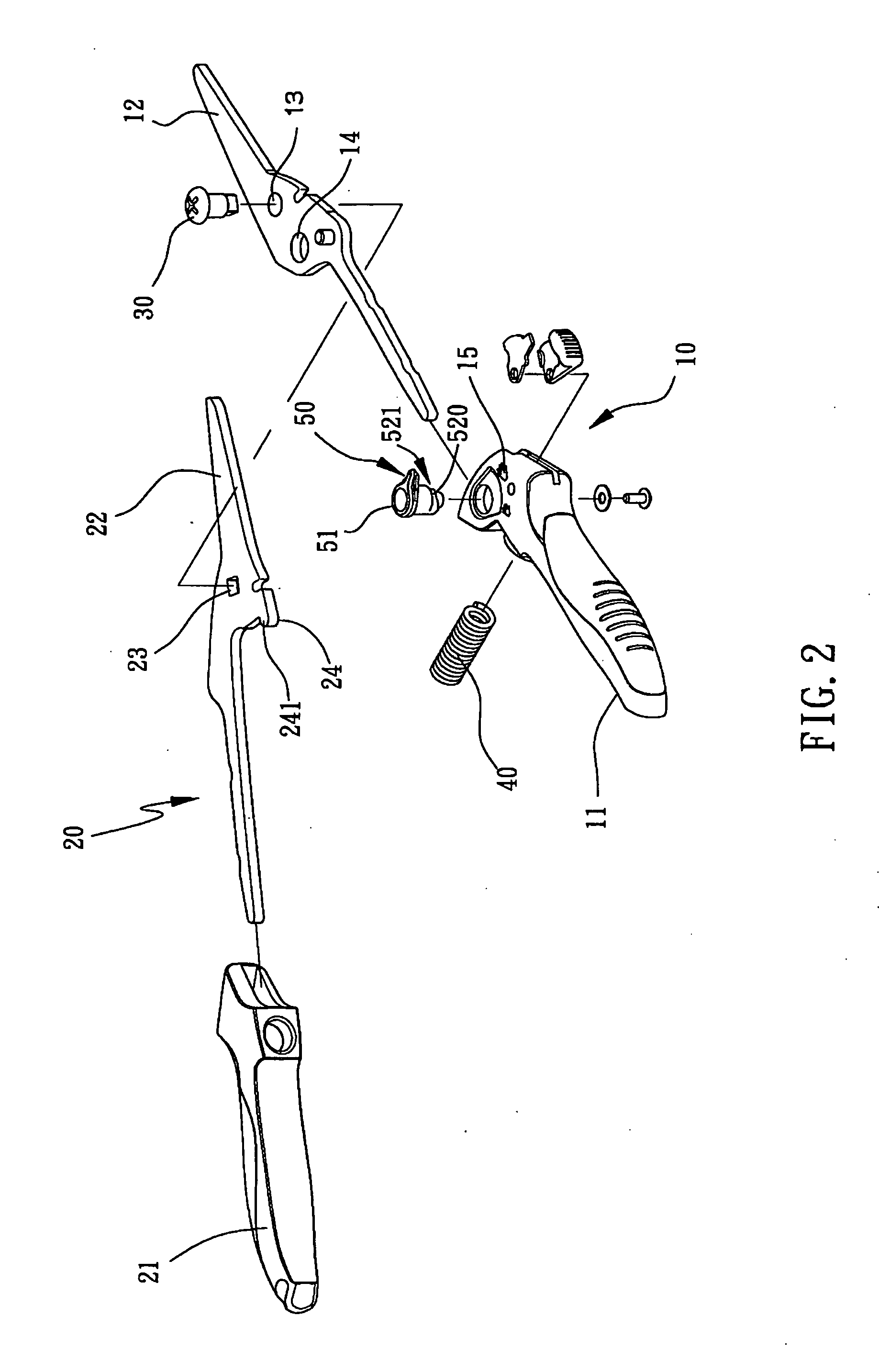 Control Mechanism for Controlling Width of Two Cutting Blades