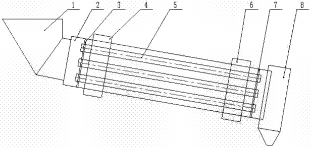 Rotary drum drying device