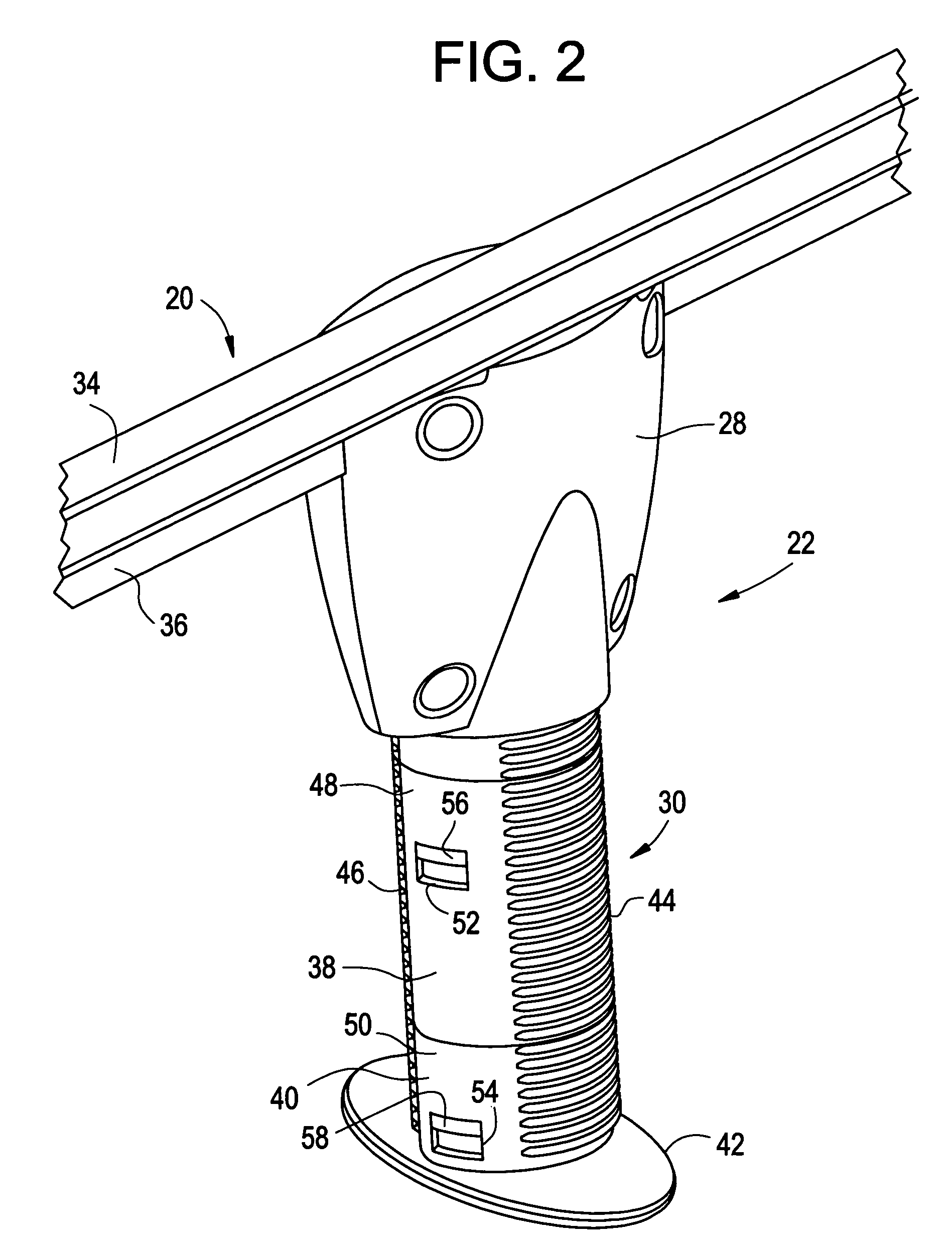 Support member for a bed frame