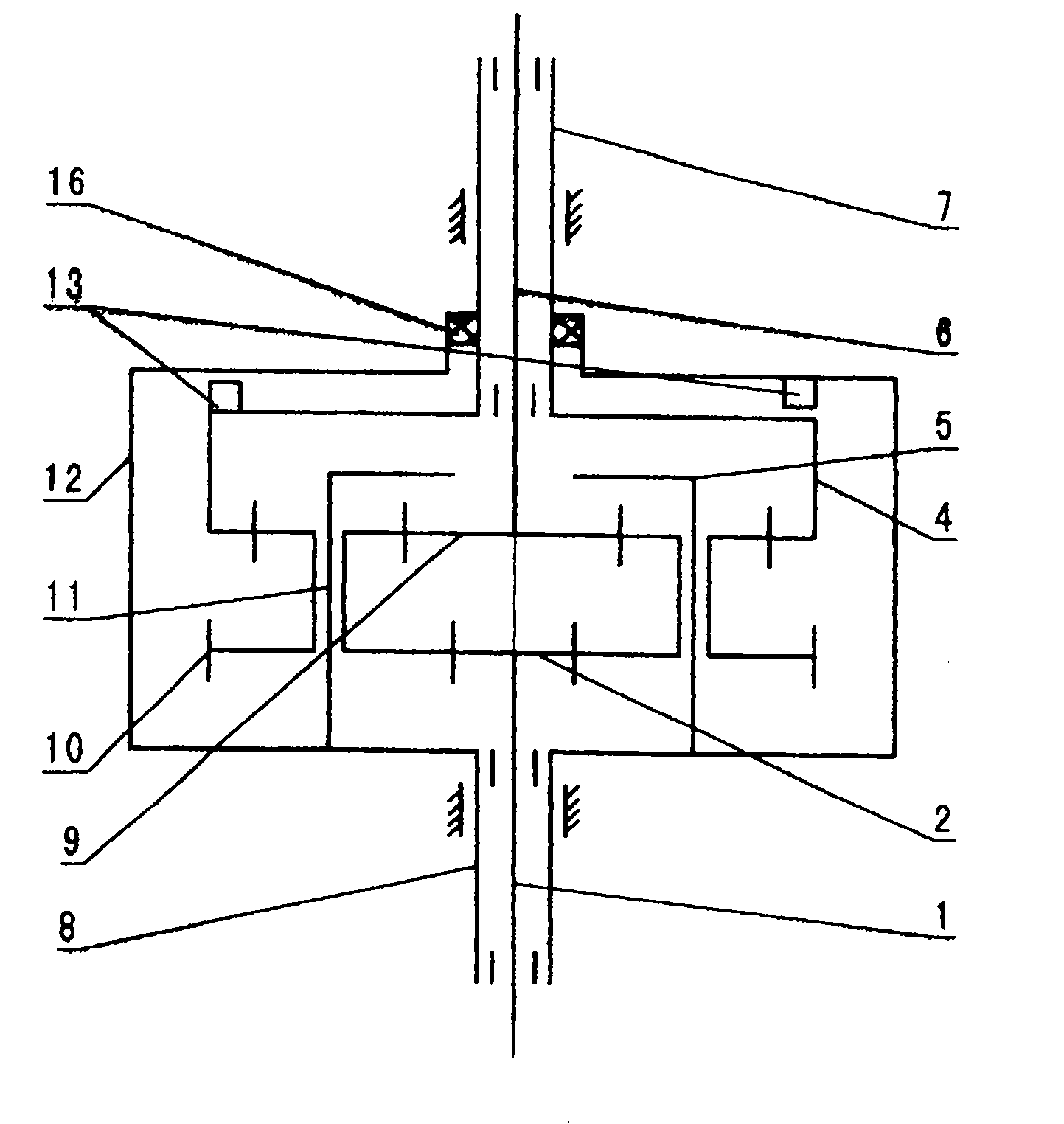 Full-automatic speed reduction clutch of washing machine