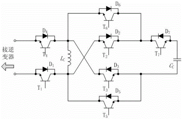 Power decoupling circuit for alternating current side coupling