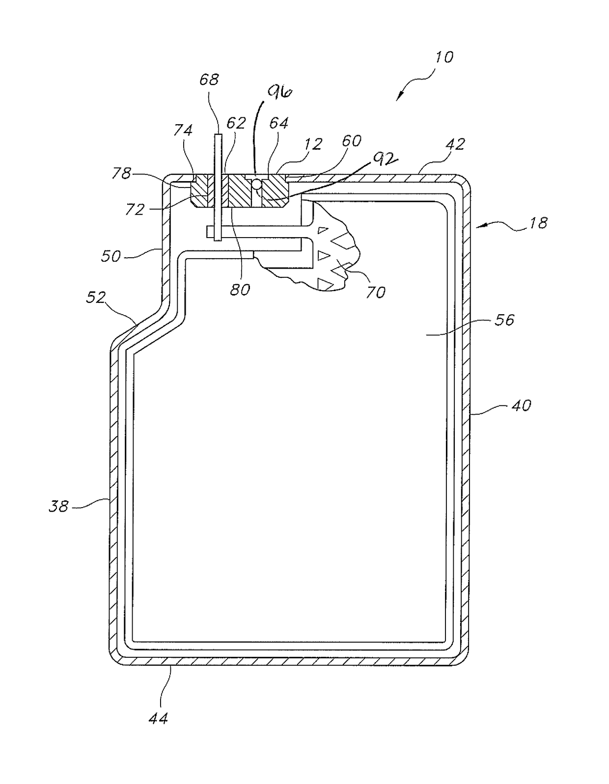 Closure system for the electrolyte fill port of an electrochemical cell