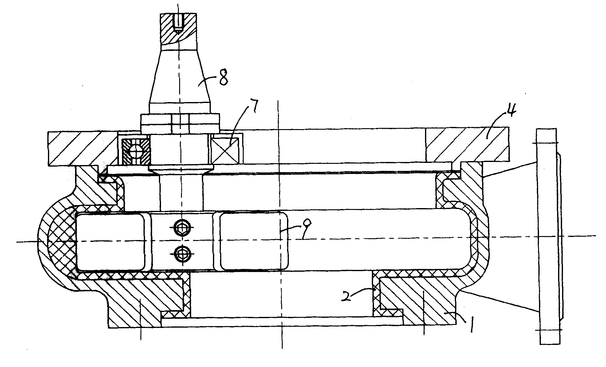 Technology and apparatus for forming worm channel with plastic liner of centrifugal pump