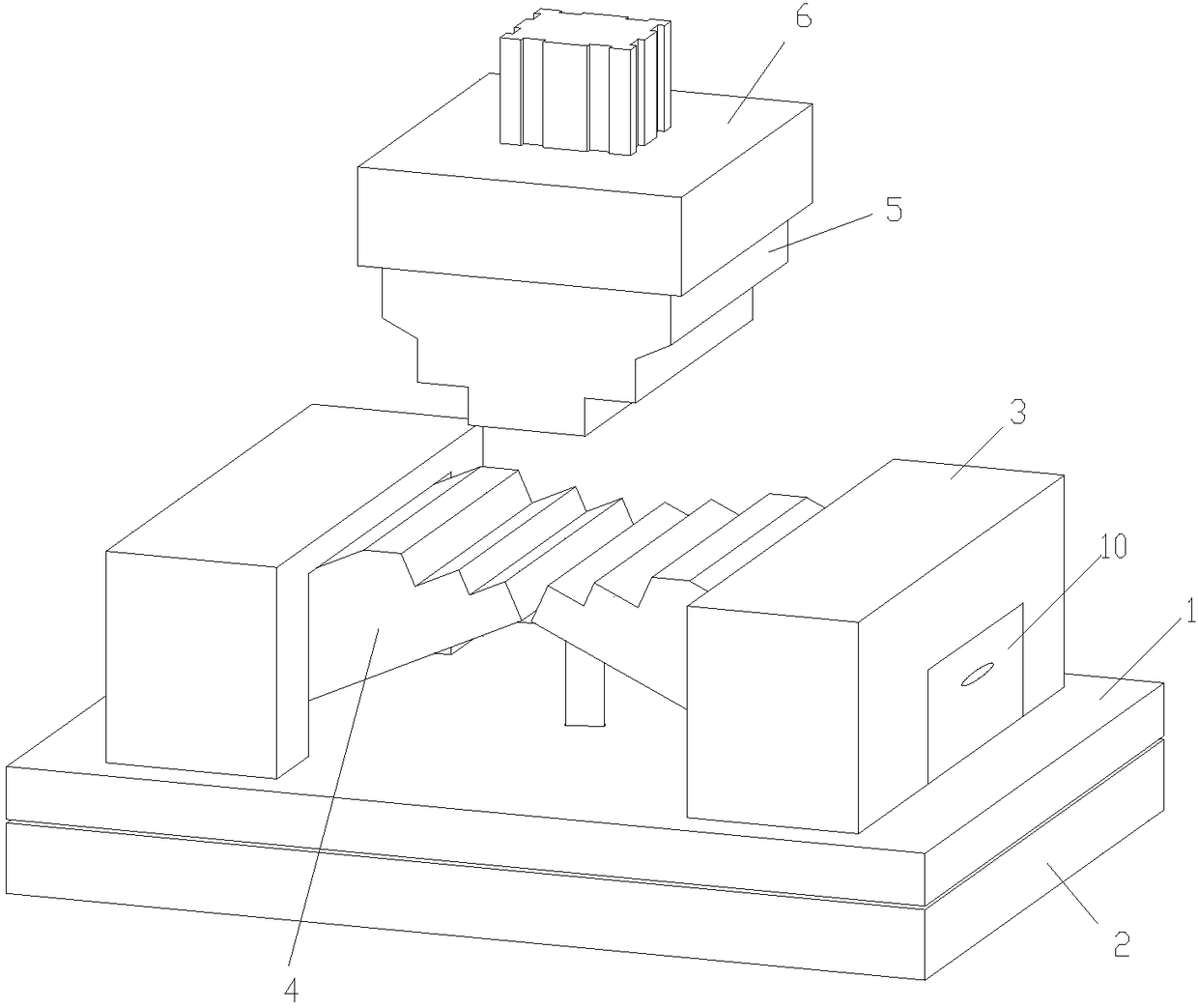 Metal garbage stamping treatment structure