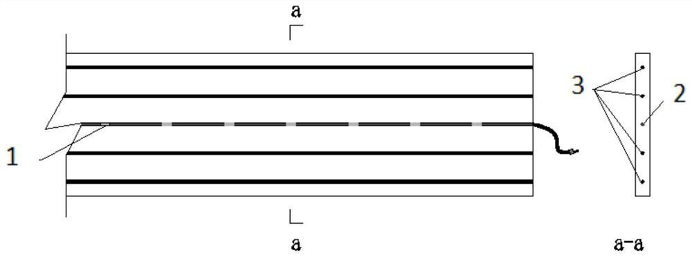 Intelligent monitoring method for potential fracture area of reinforced soil retaining wall