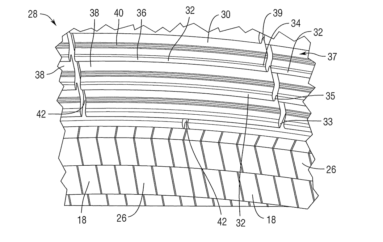 Stave with external manifold