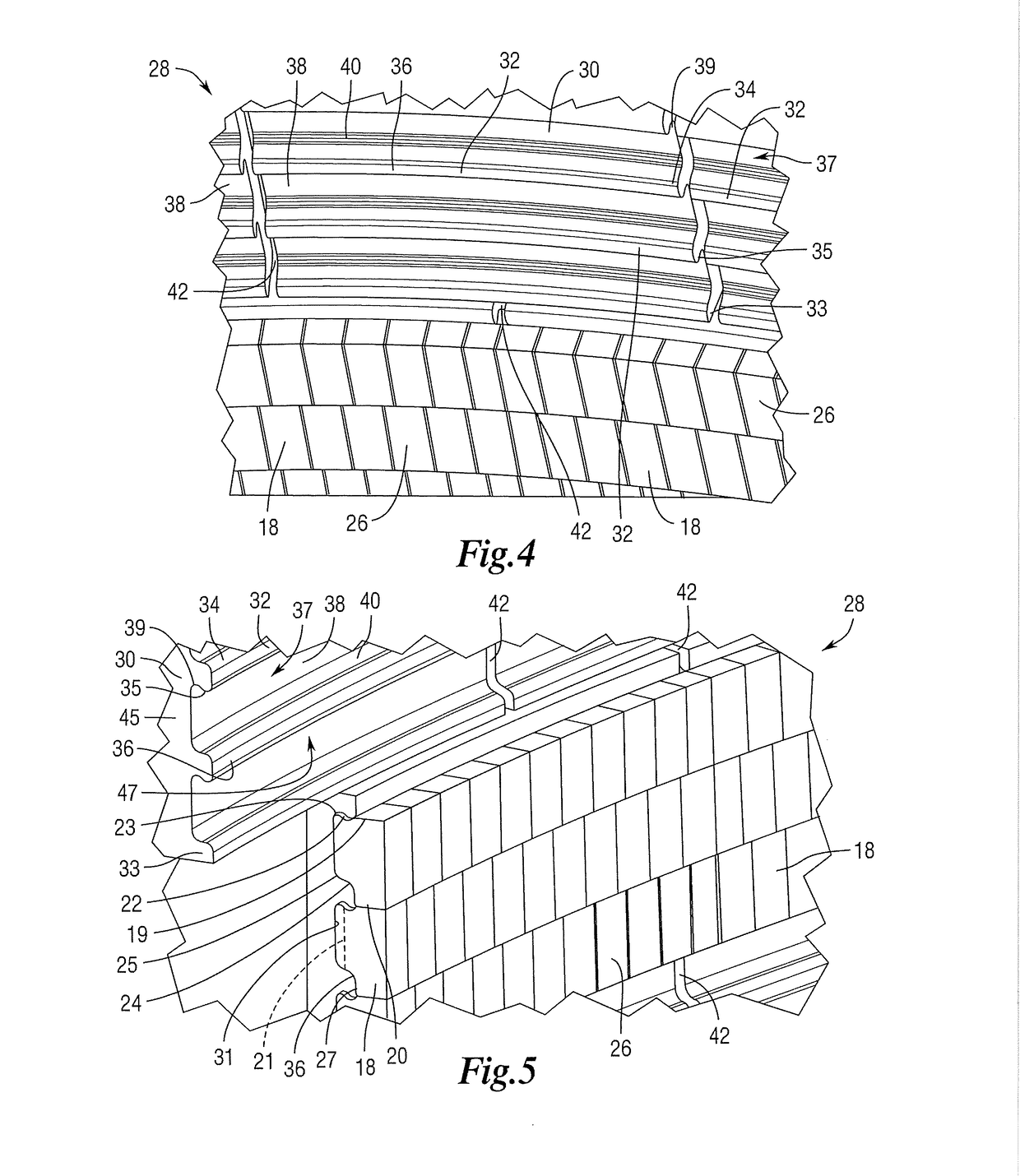 Stave with external manifold