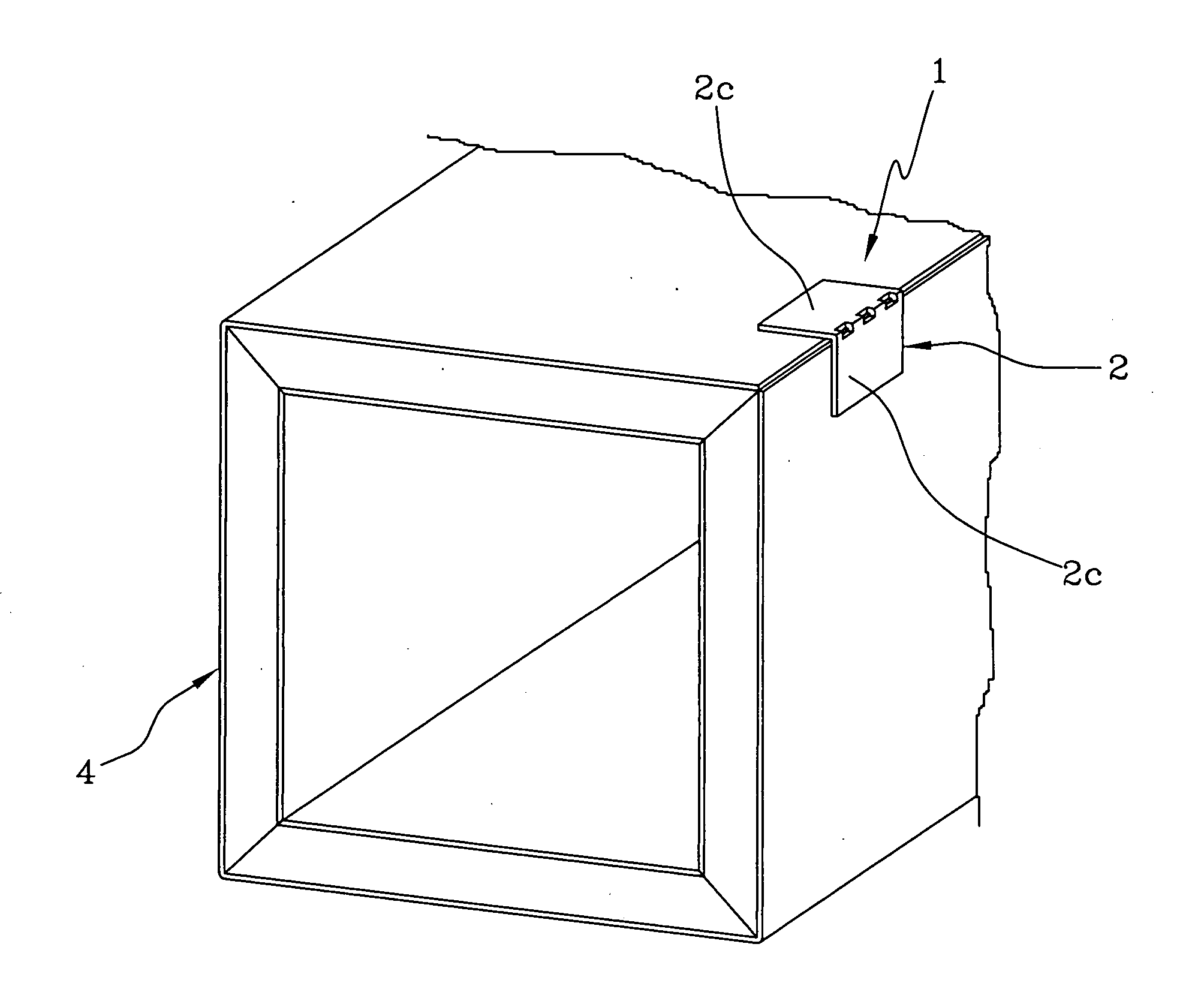 Connecting device and process for the manufacture of ducts for heating, conditioning, ventilation and similar applications