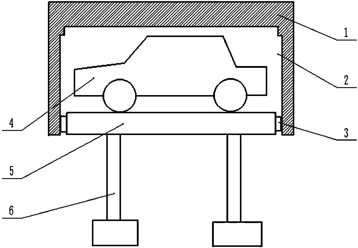 Flattening machine for scraped car