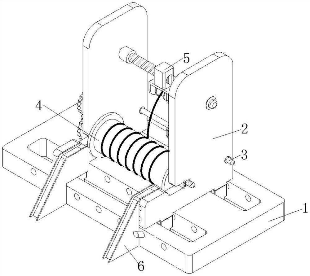 Take-up and pay-off device convenient for winding type cable reel and use method thereof