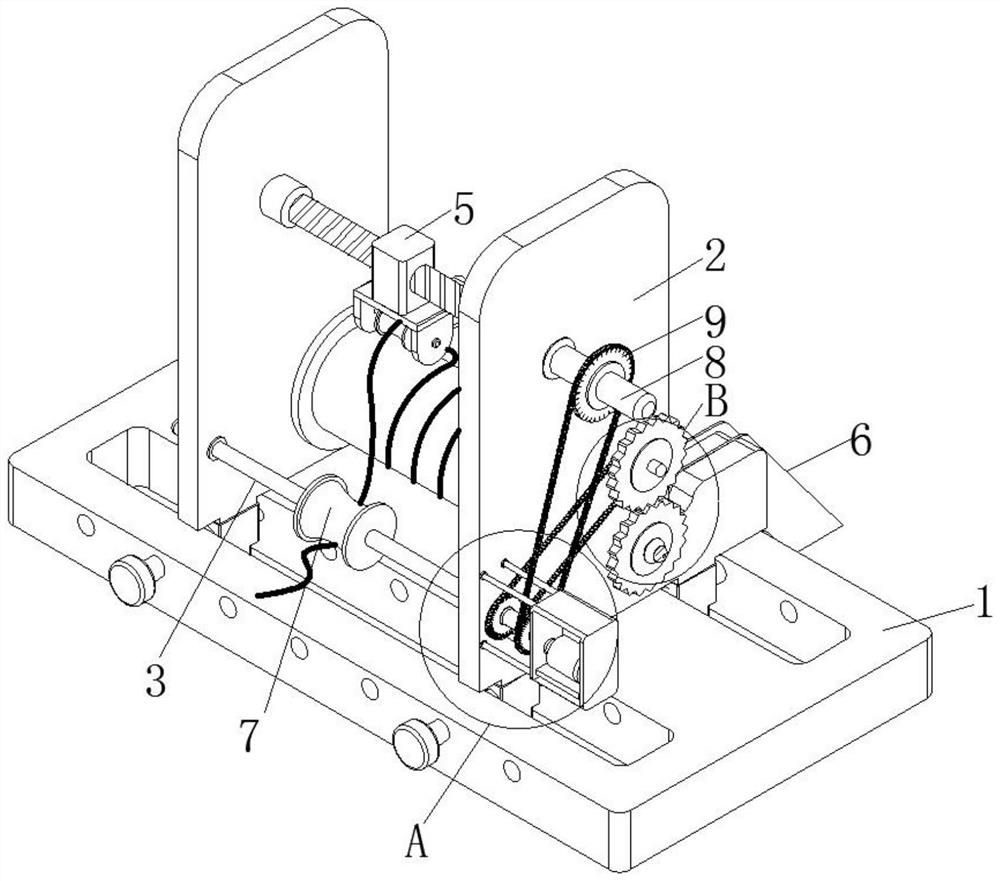 Take-up and pay-off device convenient for winding type cable reel and use method thereof